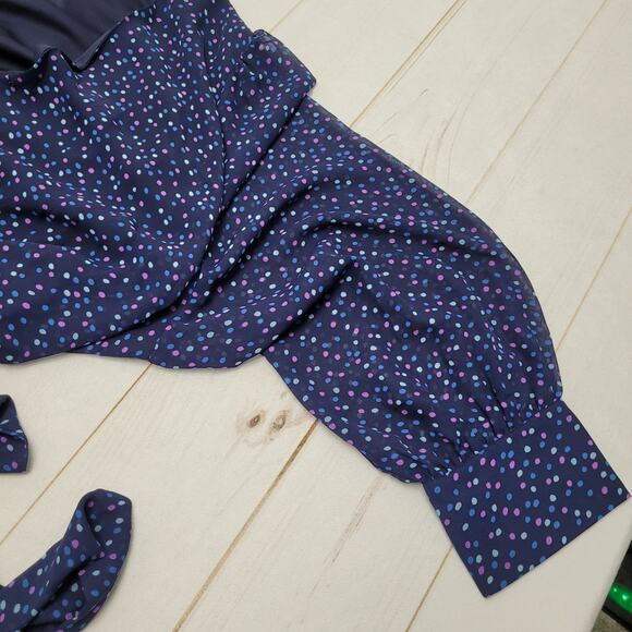 Jason Wu Polka dot shirred dress Knee length wrap tie back - Picture 5 of 9